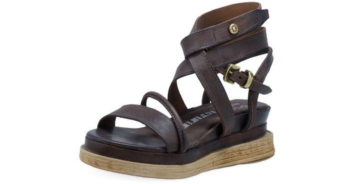 A.s.98 Labo Platform Sandal in Black | Lyst