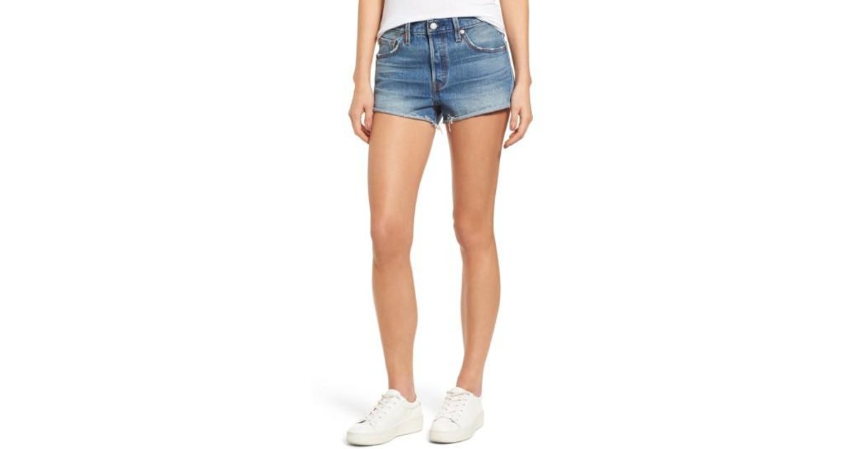 levis 501 blue explorer shorts