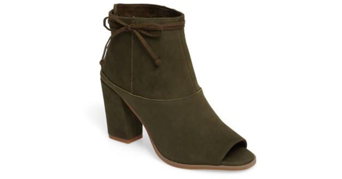 seychelles triple threat open toe bootie