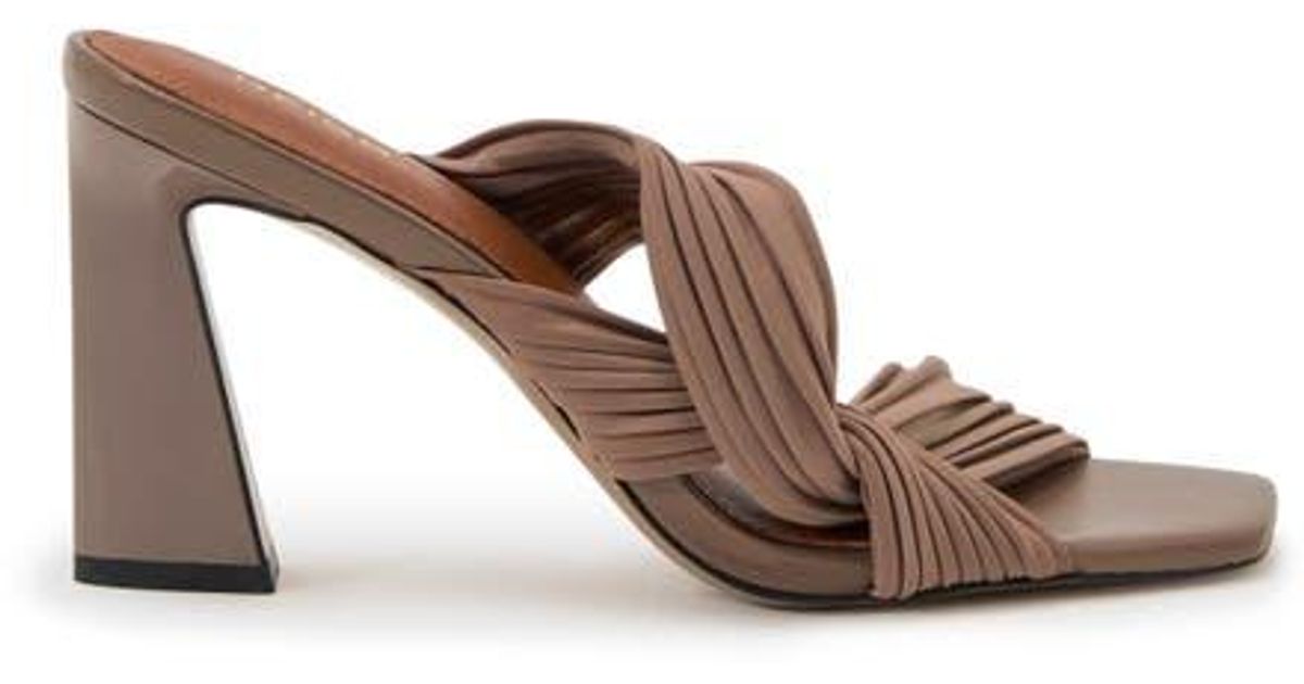 Slide Raya Reiss Raya Slide Sandal in Brown | Lyst