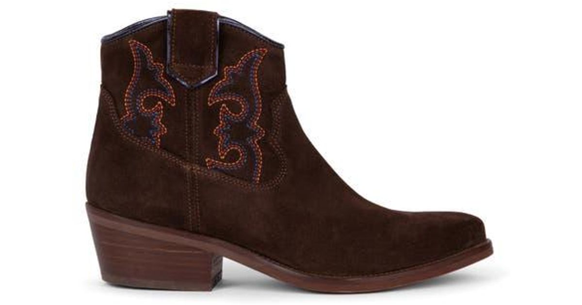 Penelope Chilvers Cassidy Western Boot in Brown | Lyst