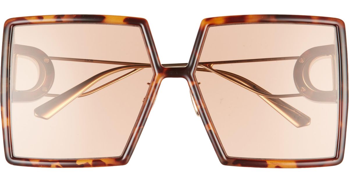 Dior 30montaigne 58mm Square Sunglasses In Pink Lyst