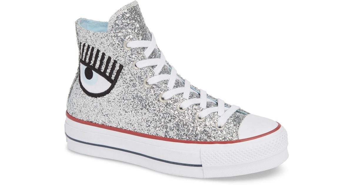 converse platform con glitter converse platform con glitter