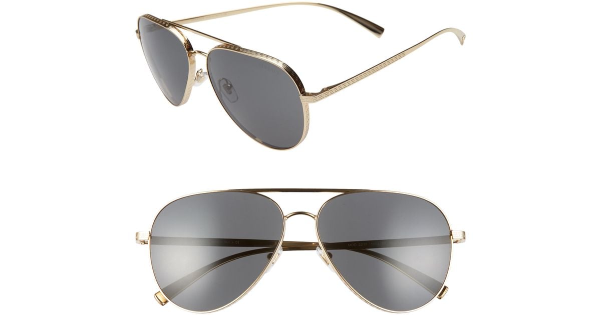 Versace 59mm Aviator Sunglasses | Lyst