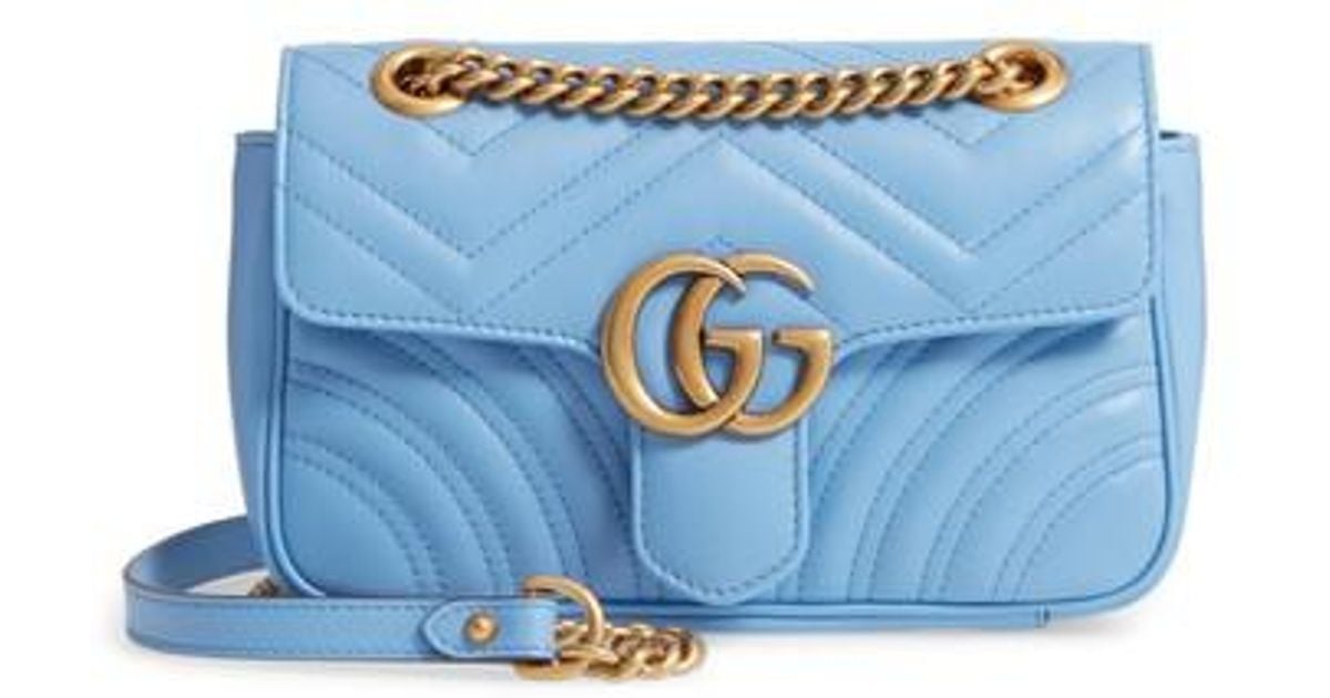 gucci marmont blue bag