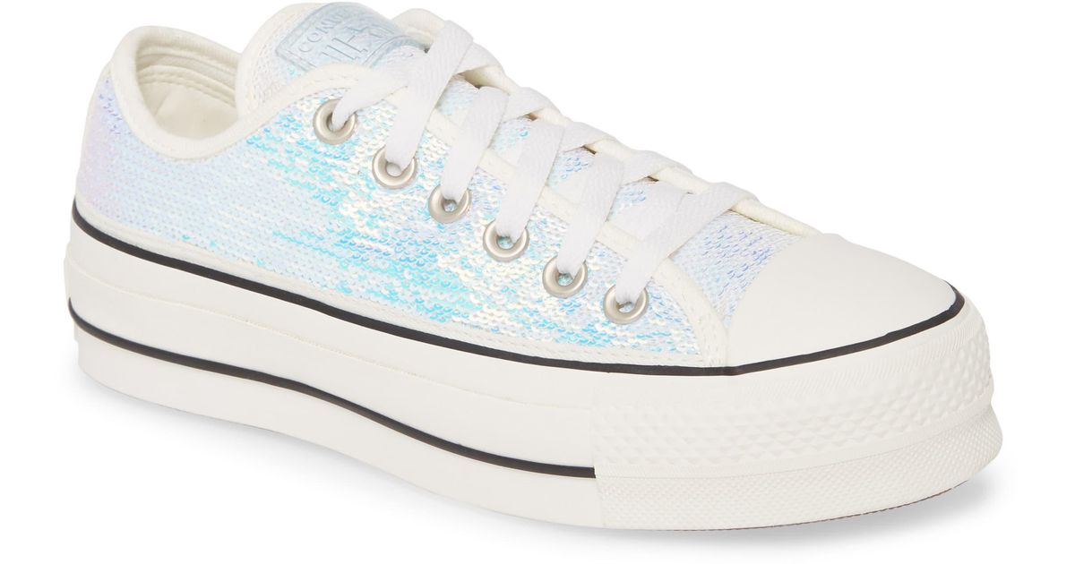 sequin platform sneakers