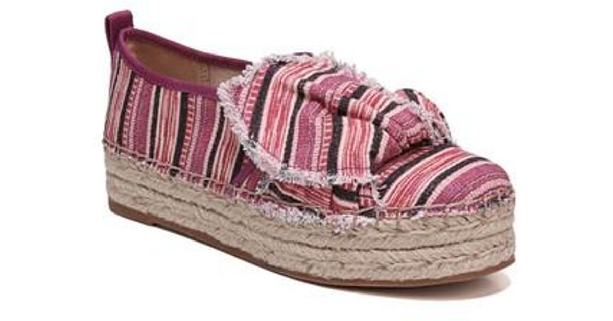 sam edelman cabrera bow platform espadrilles