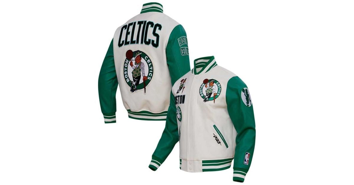Pro Standard Boston Celtics Retro Classic Varsity Full-zip Jacket At ...