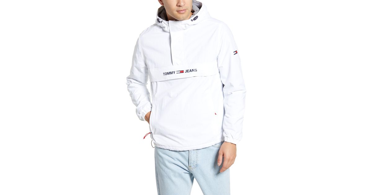 tommy hilfiger white anorak