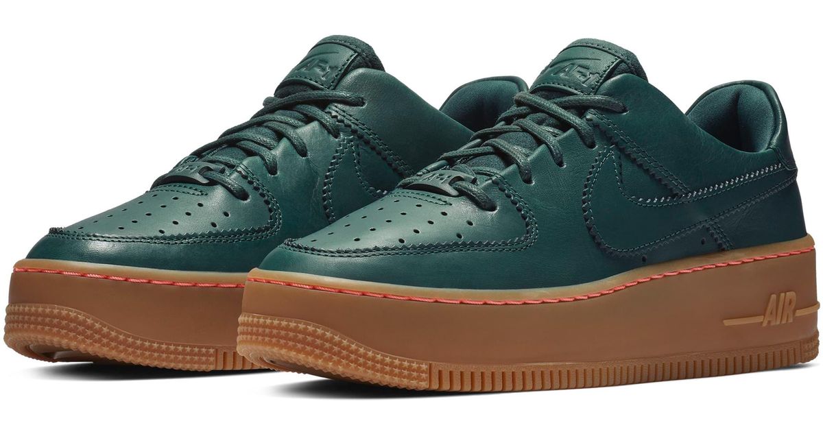 Nike Green Air Force 1 Sage Low Lx Sneaker Nike Green Air Force 1 Sage Low Lx Sneaker