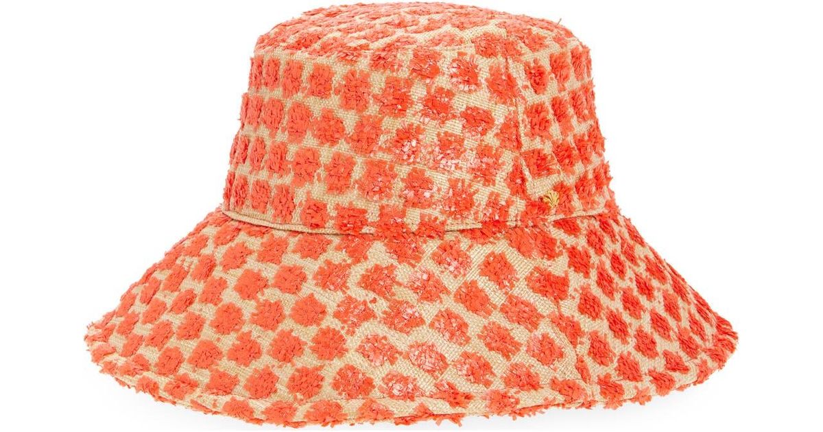 Lele Sadoughi Open Weave Bucket Hat in Jet main image 1