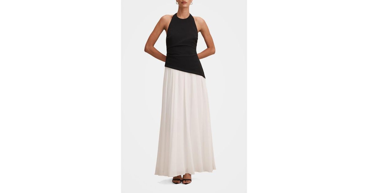 elise halter midi dress L'AGENCE Elise Southwestern Halter Midi Dress