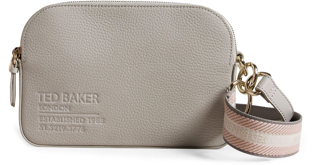 Ted Baker Dailiah Leather Camera Bag in Gray Lyst