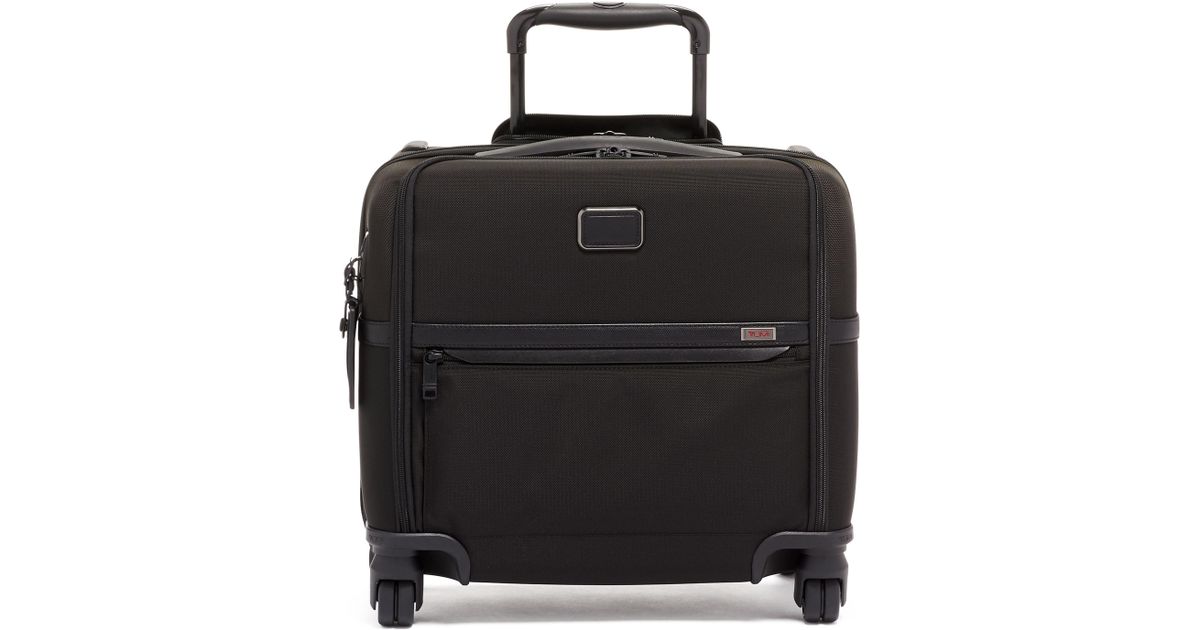 Tumi Alpha 3 Collection Compact 4-wheel Laptop Briefcase in Black | Lyst