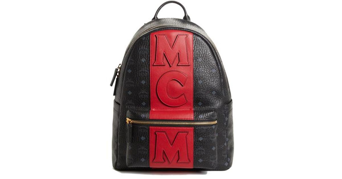 mcm backpack stripe