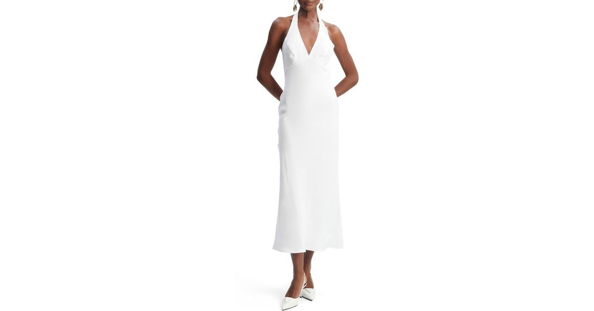 knee length dresses for ladies Bordeaux Linen Dress Bardot