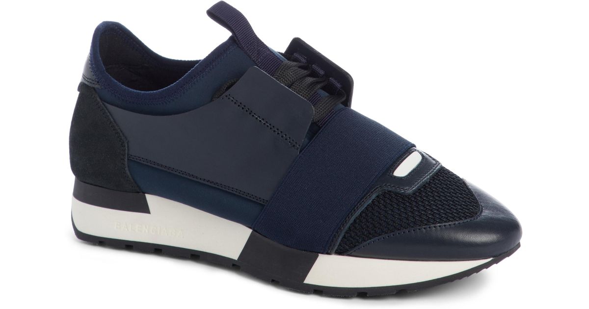 balenciaga mixed media trainer sneaker
