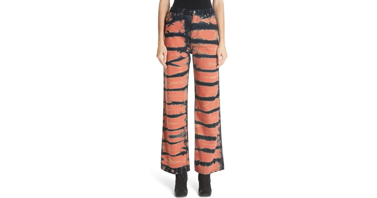 eckhaus latta tie dye jeans