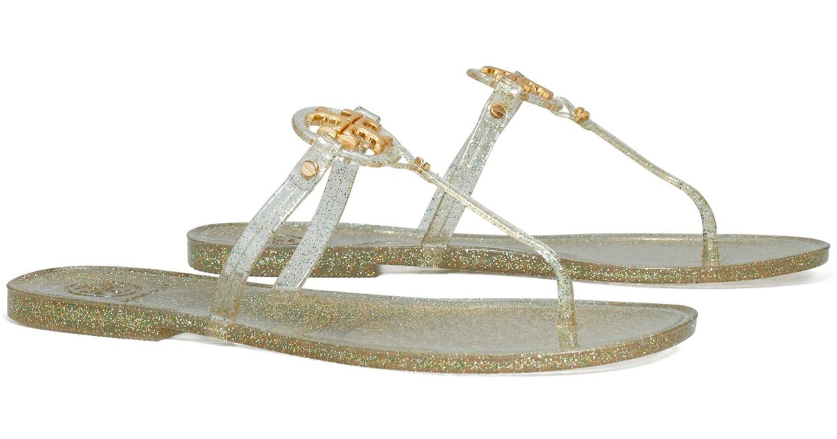Tory Burch Mini Miller Jelly Thong Sandal in White Lyst