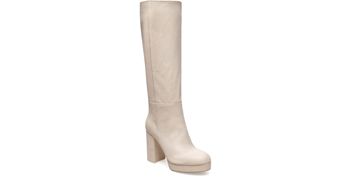 Silent D Yelona Knee High Boot in White Lyst
