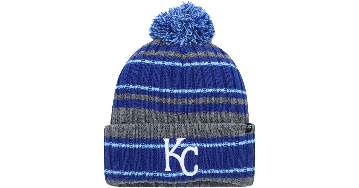 47 /royal Kansas City Royals Rexford Cuffed Knit Hat With Pom At Nordstrom  in Blue for Men