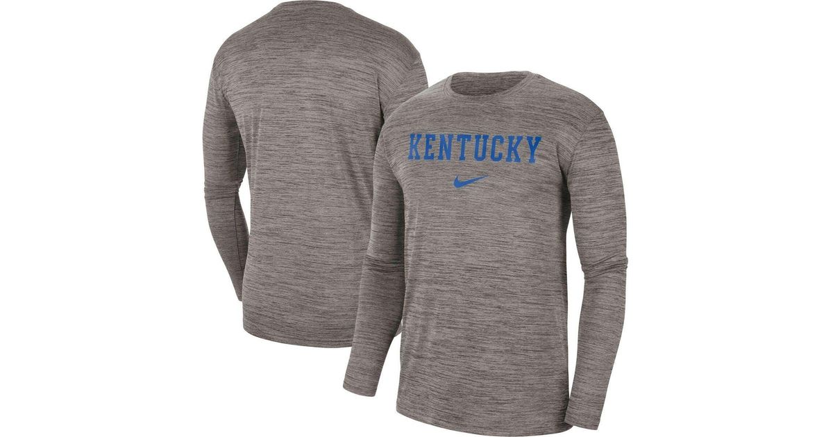 Nike Kentucky Wildcats Team Velocity Performance Long Sleeve T-shirt At ...
