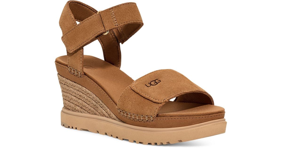 UGG ugg(r) Ileana Wedge Sandal in Brown Lyst