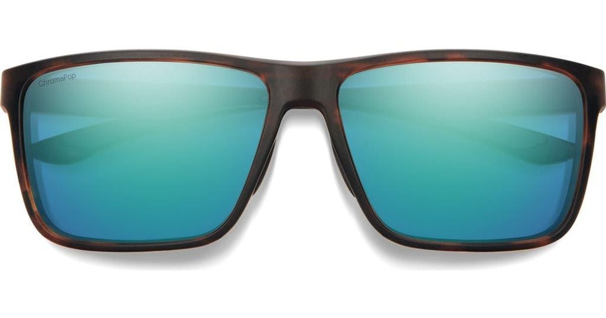 Smith Riptide 61Mm Chromapop Polarized Sport Square Sunglasses in Blue ...