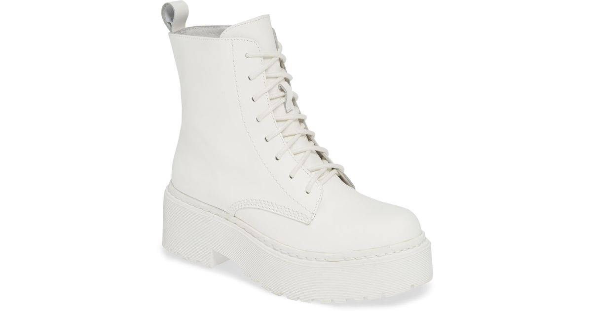 jeffrey campbell white combat boots