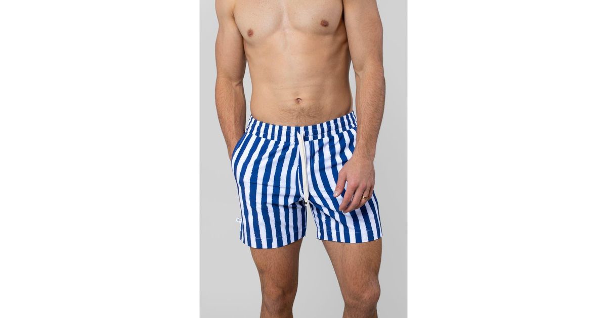 LEISURE LAB Swim Trunk in Blue for Men | Lyst