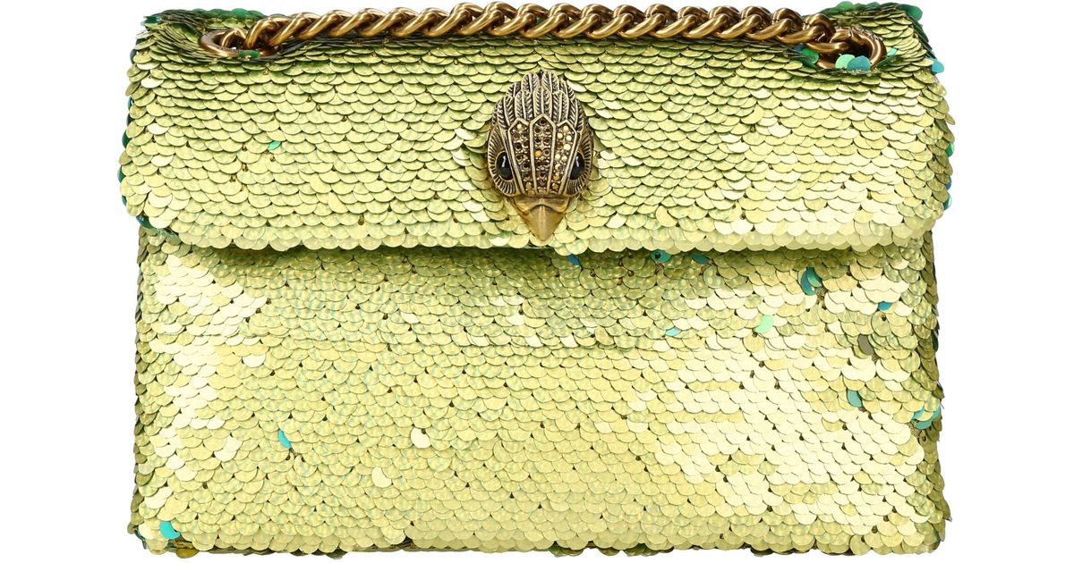 Kurt Geiger Mini Kensington Sequins Convertible Crossbody Bag in Yellow