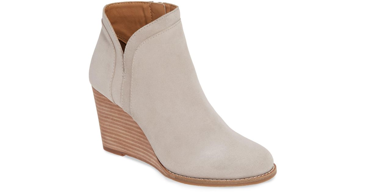 lucky yimmie wedge bootie