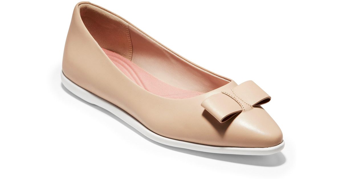 cole haan zerogrand bow skimmer flat