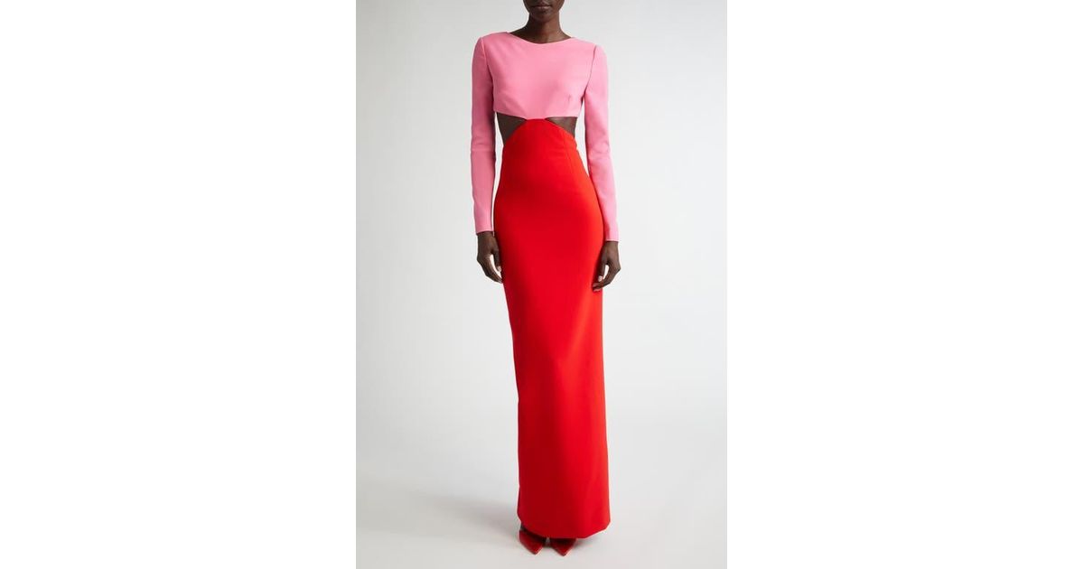 fitted lace wedding dress Carolina Herrera Tie Sleeve Midi Dress – Glasscock Boutique main image 0