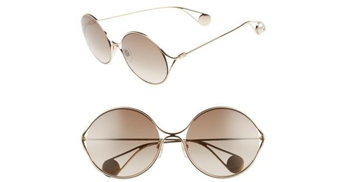 gucci 58mm round sunglasses