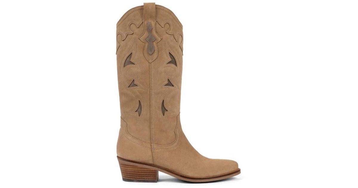 Penelope Chilvers Jolene Paloma Cowboy Boot in Brown | Lyst