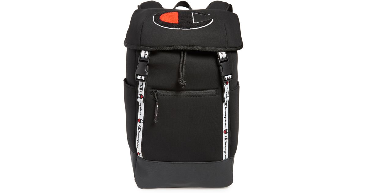 champion top load backpack black
