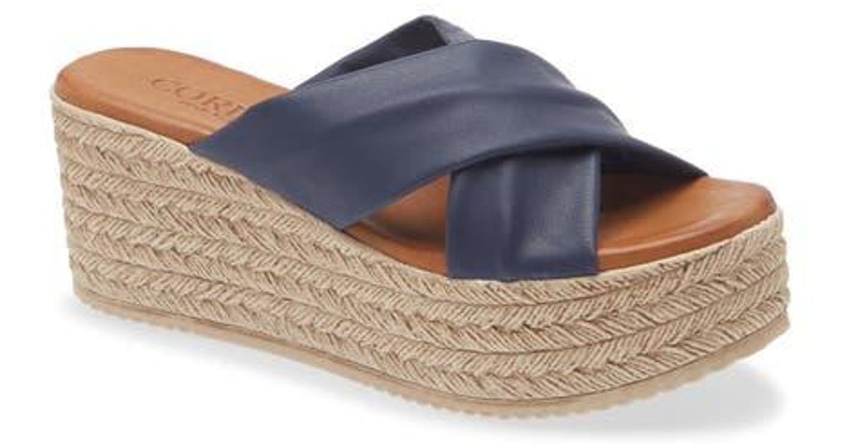 Cordani Bella Espadrille Wedge Sandal in Blue | Lyst