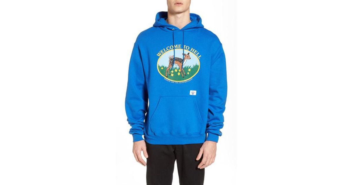 heartbreakers white blue hoodie