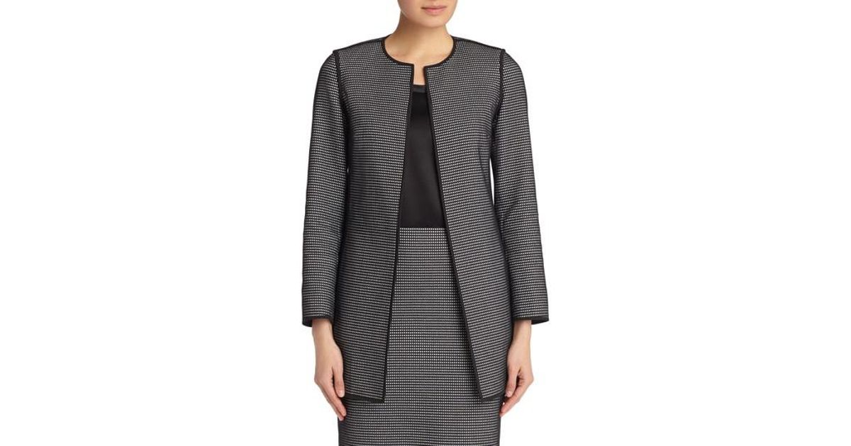 Lafayette 148 New  York  Pria  Jacket in Black Lyst