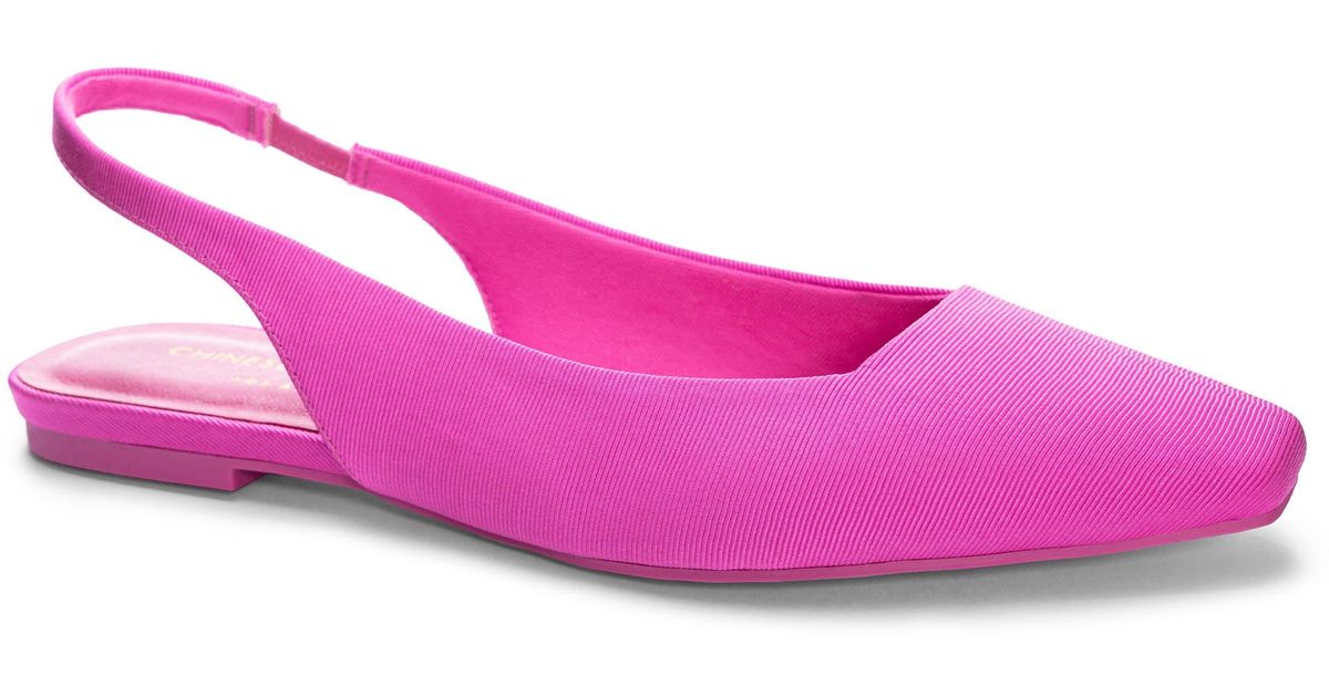 Chinese Laundry Rhyme Time Slingback Flat in Pink | Lyst