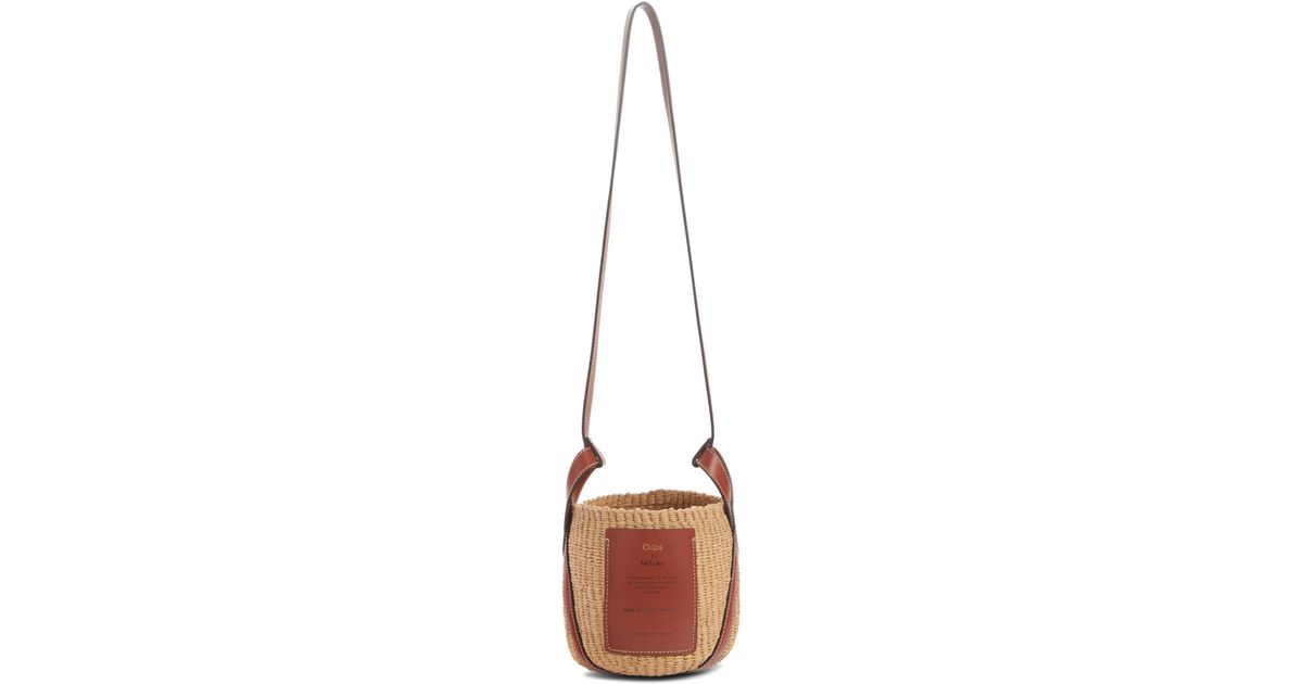 Chloé X Mifuko Small Straw Basket Crossbody Bag Lyst