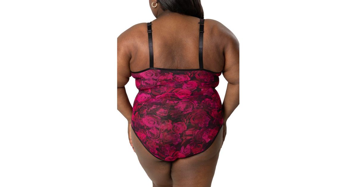 Sheer Ruching Detail Bodysuit