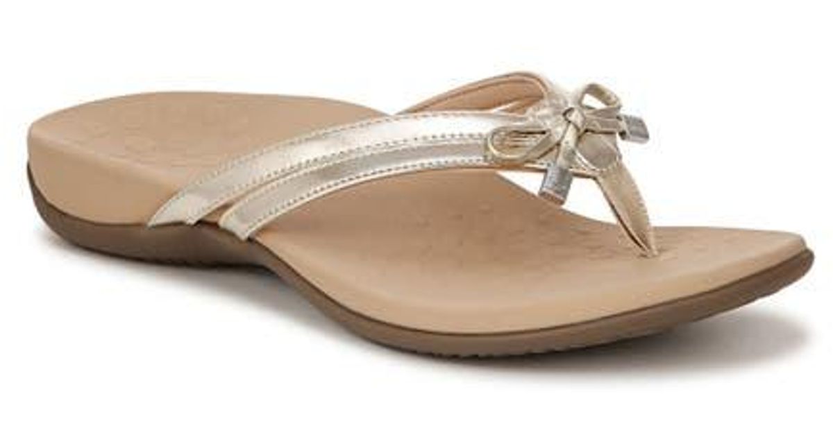 vionic bella bow flip flop