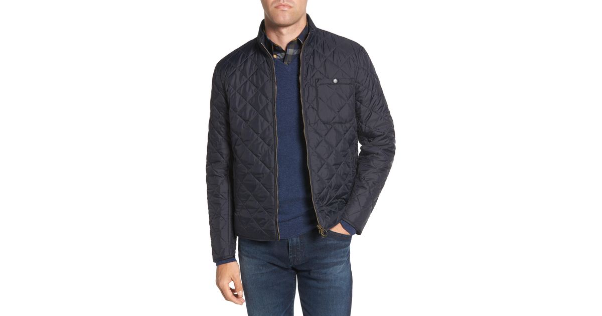 barbour pod slim fit water resistant quilted jacket