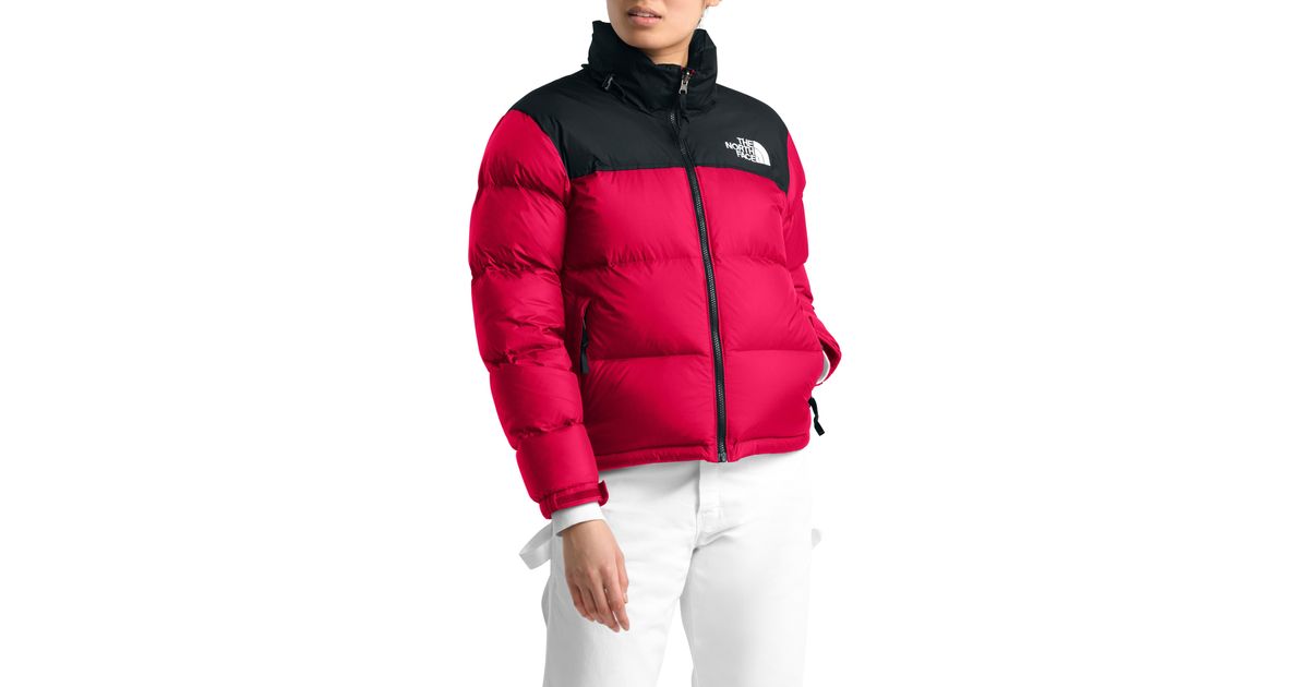The north face top nuptse 1996 jacket red