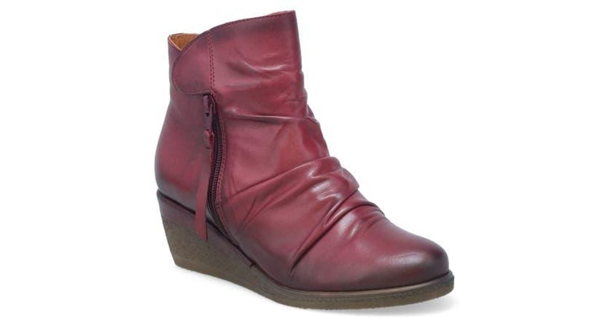 Repulsor Bootie Miz Mooz Mayleen Wedge Bootie in Purple | Lyst