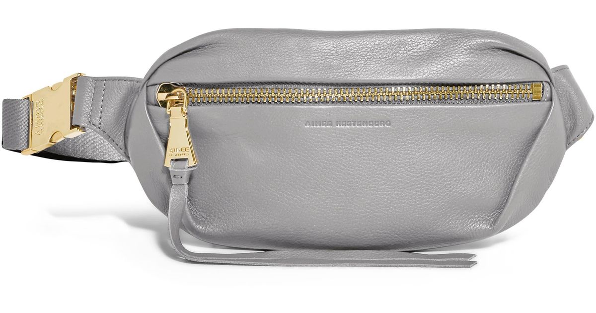 Aimee Kestenberg Milan Leather Belt Bag in Gray Lyst