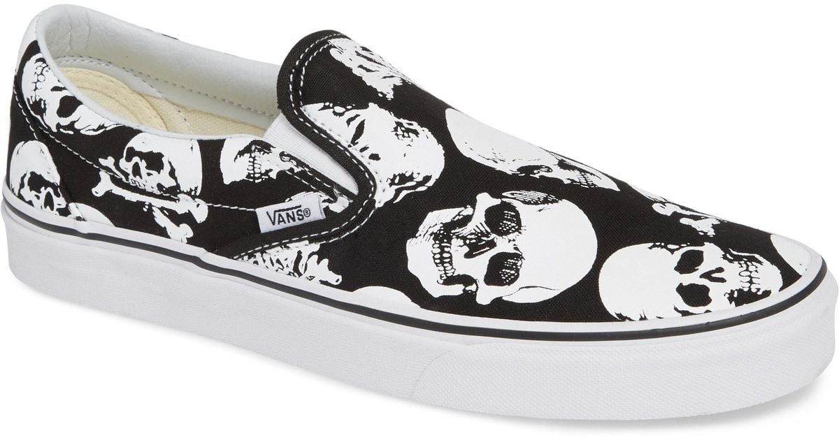 Vans Classic - Skulls Slip-on in Black for Men - Lyst