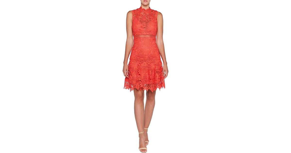 elise lace cocktail dress